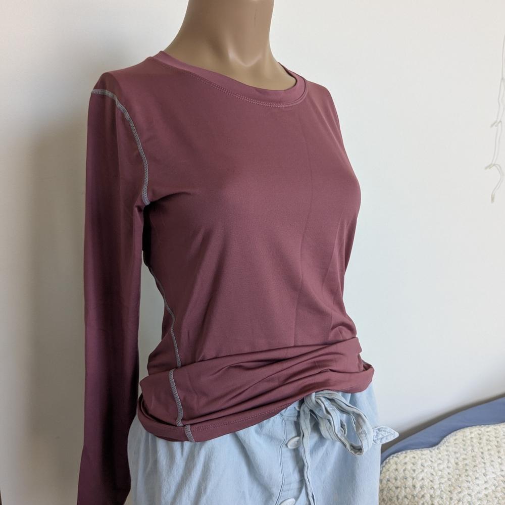 Women's Long Sleeve Top in Mauve